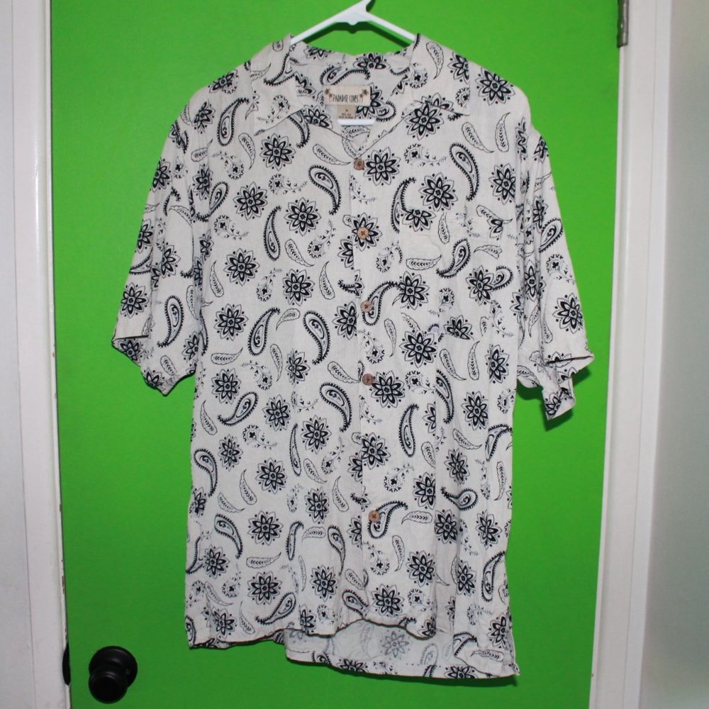 Vintage Paradise Coves Silk Shirt